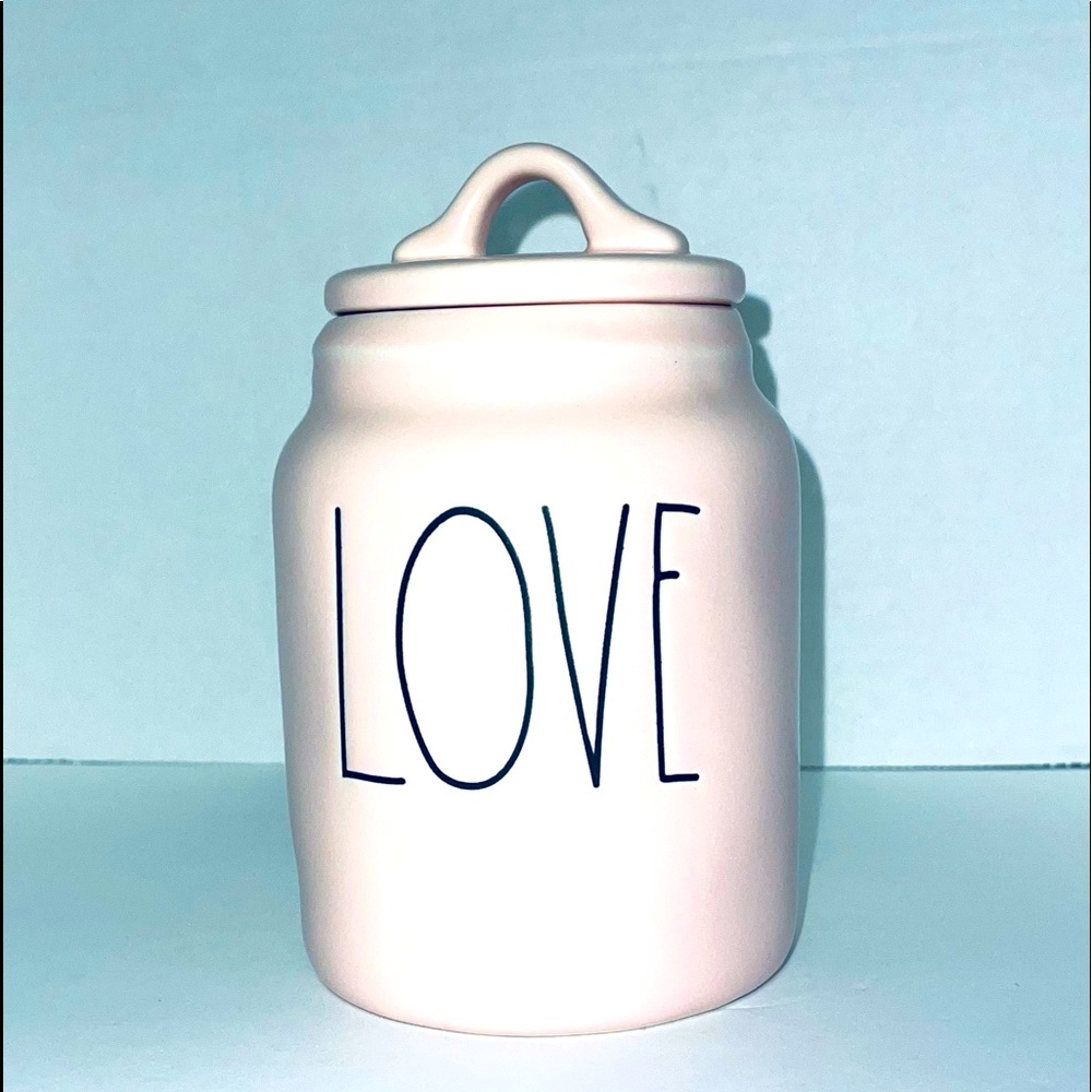 Rae Dunn Pink Love canister